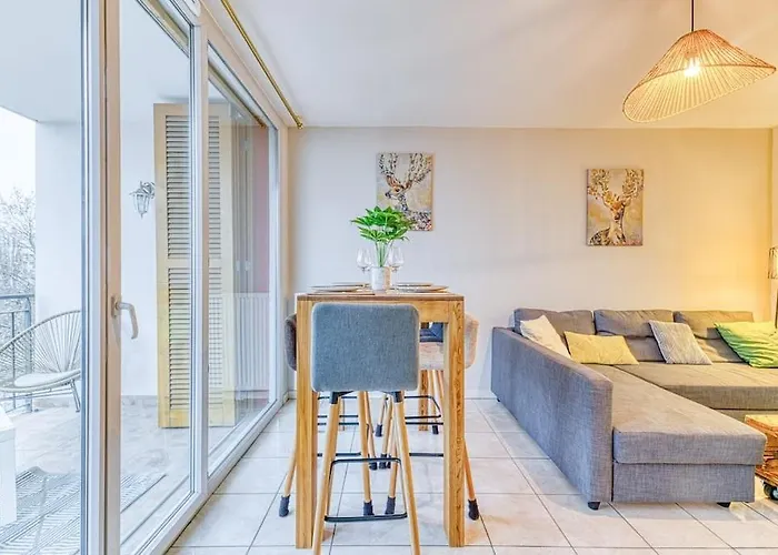 아파트 5min Alpexpo 4 Personnes Garage Prive Terrasse