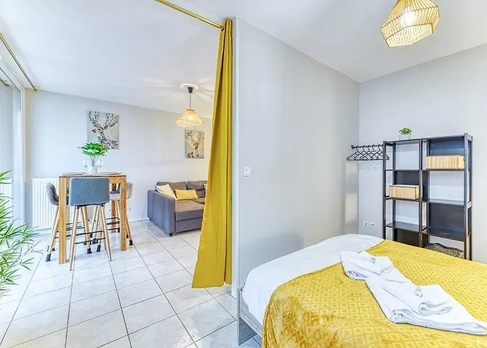 5min Alpexpo 4 Personnes Garage Prive Terrasse גרנובל